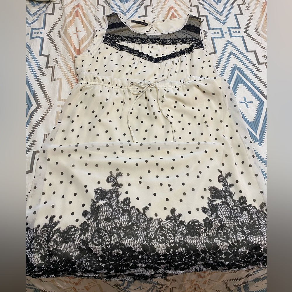 Black and White Polka Dot Dress